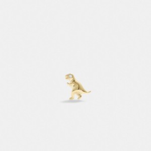 Coach 14 K Gold Rexy Single Stud Earring ゴールド | COH866139