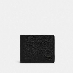 Coach 3 In 1 Wallet With Signature Canvas Interior 黒 | COH866722