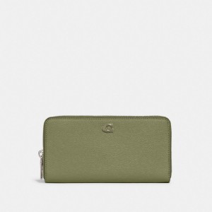 Coach Accordion Wallet With Signature Canvas Interior マスタード | COH866728
