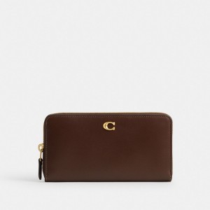 Coach Accordion Zip Wallet ブラウン | COH865502