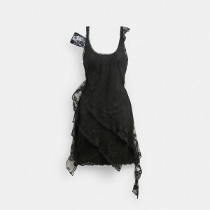 Coach All Over Lace Mini Dress 黒 | COH866058
