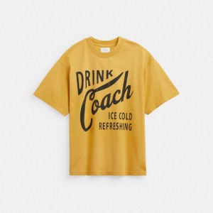 Coach Americana T Shirt 黄色 | COH866927