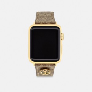 Coach Apple Watch® Strap, 38 Mm, 40 Mm And 41 Mm ブラウン | COH866249