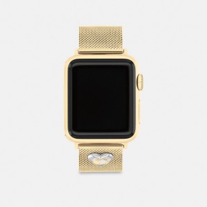 Coach Apple Watch® Strap, 38 Mm, 40 Mm And 41 Mm ゴールド | COH866267