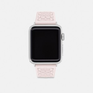 Coach Apple Watch® Strap, 38 Mm, 40 Mm And 41 Mm ピンク | COH866274