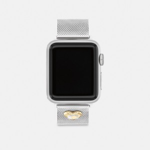 Coach Apple Watch® Strap, 38 Mm, 40 Mm And 41 Mm グレー | COH866287