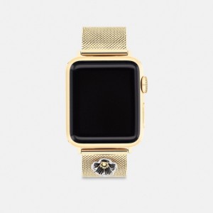 Coach Apple Watch® Strap, 38 Mm, 40 Mm And 41 Mm ゴールド | COH866961