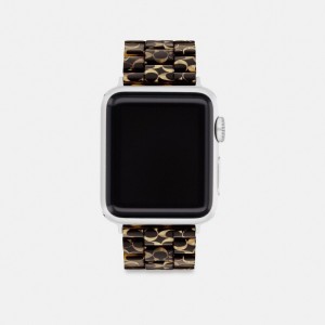Coach Apple Watch® Strap, 38 Mm, 40 Mm And 41 Mm 黒曜石 | COH866966