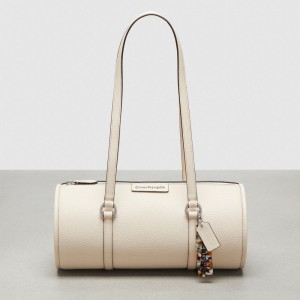 Coach Barrel Bag In Pebbled Coachtopia Leather ベージュ | COH864783