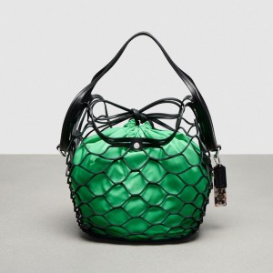 Coach Basket Bag In Regenerative Leather 黒 | COH865145