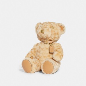 Coach Bear Collectible In Signature Shearling ベージュ | COH866432