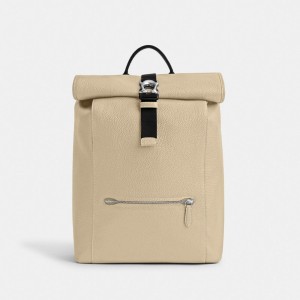 Coach Beck Roll Top Backpack 白 | COH865471