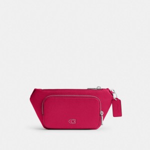 Coach Belt Bag With Signature Canvas Interior Detail ピンク | COH865189