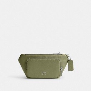 Coach Belt Bag With Signature Canvas Interior Detail マスタード | COH865434