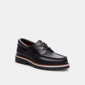 Coach Benson Boat Shoe 黒 | COH866823