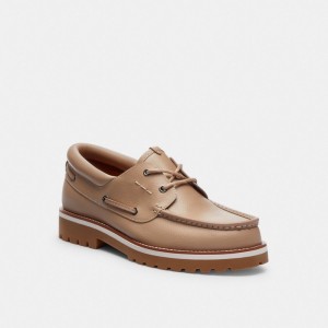 Coach Benson Boat Shoe グレー ブラウン | COH866831