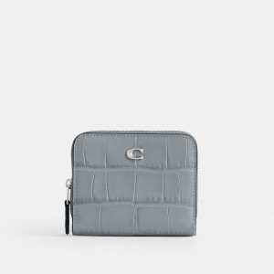 Coach Billfold Wallet シルバー グレー 青 | COH865572