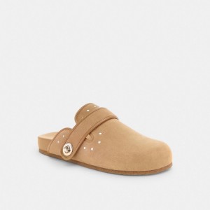 Coach Blake Clog With Rivets ベージュ | COH865779