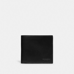Coach Boxed Double Billfold Wallet 黒 | COH866707