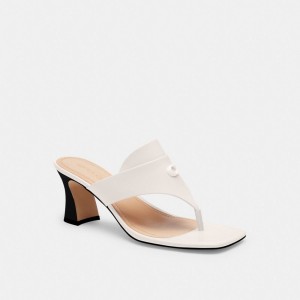 Coach Bree Sandal 白 | COH865853