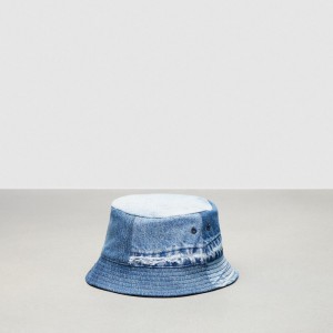 Coach Bucket Hat In Repurposed Denim 青 | COH867040