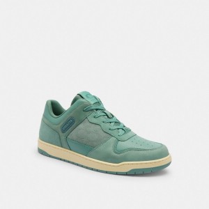 Coach C201 Sneaker In Signature Canvas Jacquard ターコイズ | COH866811