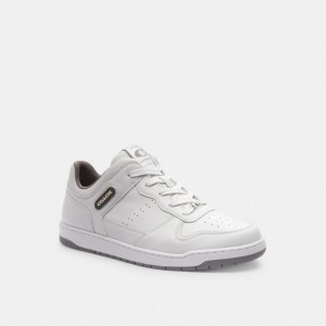 Coach C201 Sneaker 白 グレー | COH866810
