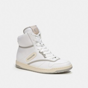 Coach C202 High Top Sneaker 白 | COH866791