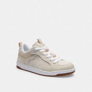 Coach C203 Sneaker In Signature Canvas 白 | COH866785