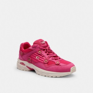Coach C301 Sneaker With Tea Rose ピンク | COH865814