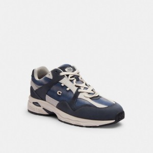 Coach C301 Sneaker With Tie Dye ネイビー | COH866797