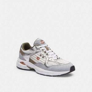 Coach C301 Sneaker 白 グレー | COH865838