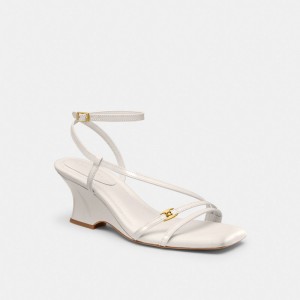 Coach Cait Sandal 白 | COH865727