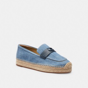 Coach Camilla Espadrille インディゴブルー 青 | COH865786