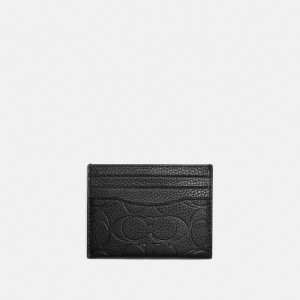 Coach Card Case In Signature Leather 黒 | COH866765