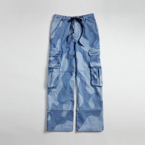 Coach Cargo Pants In Wavy Wash 青 | COH866023