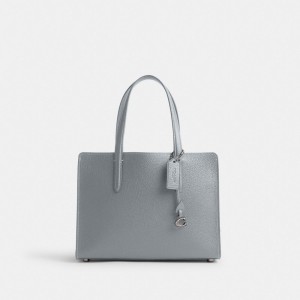 Coach Carter Carryall Bag 28 シルバー グレー 青 | COH865029
