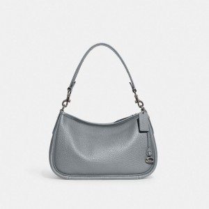 Coach Cary Crossbody Bag シルバー グレー 青 | COH865289