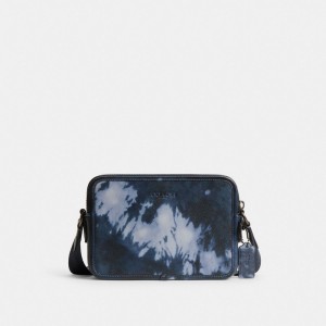 Coach Charter Crossbody Bag 24 With Tie Dye Print ネイビー カラー | COH866618