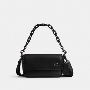 Coach Charter Flap Crossbody 18 黒 | COH866609