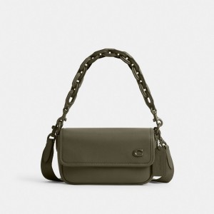 Coach Charter Flap Crossbody 18 緑 | COH866611