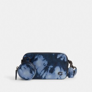 Coach Charter Slim Crossbody With Tie Dye Print ネイビー カラー | COH866602