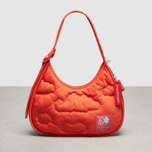 Coach Coachtopia Loop Ergo Bag With Cloud Quilting オレンジ | COH864803
