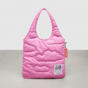 Coach Coachtopia Loop Flat Tote With Cloud Quilting ピンク | COH866625