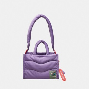 Coach Coachtopia Loop Mini Puffy Tote 紫 | COH866623