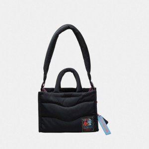 Coach Coachtopia Loop Mini Puffy Tote 黒 | COH866631