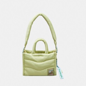 Coach Coachtopia Loop Mini Puffy Tote ライト緑 | COH866641