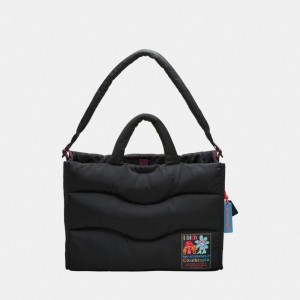 Coach Coachtopia Loop Tote With Wavy Quilting 黒 | COH866658