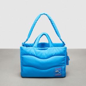 Coach Coachtopia Loop Tote With Wavy Quilting 青 | COH865006