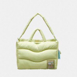 Coach Coachtopia Loop Tote With Wavy Quilting ライト緑 | COH865048